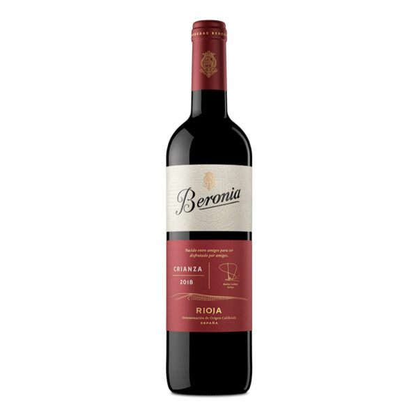Vino Tinto Temp/Garn/Mazuelo D.O. Rioja BERONIA Crianza 750ml