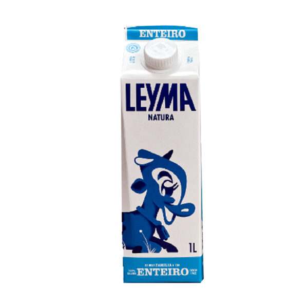 Leche UHT entera LEYMA envase elopak con tapón 1L