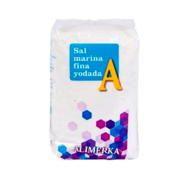 Sal marina yodada ALIMERKA 1Kg