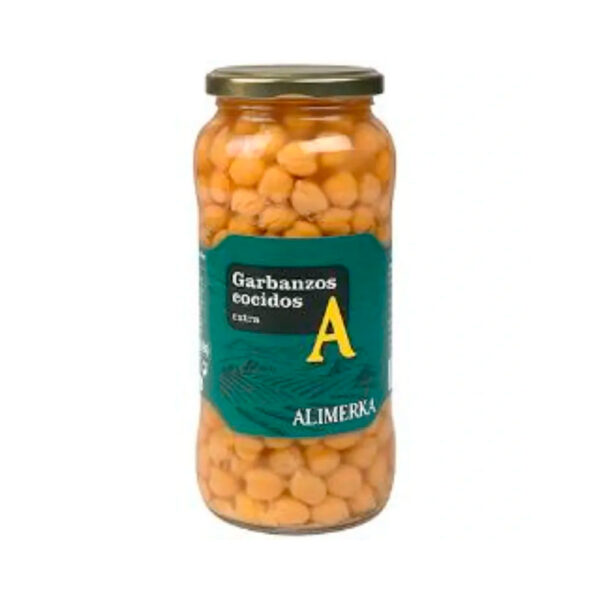 Garbanzo cocido ALIMERKA frasco 570g