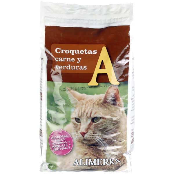 Alimento Gatos Carne-Vegetales ALIMERKA Bolsa 2kg