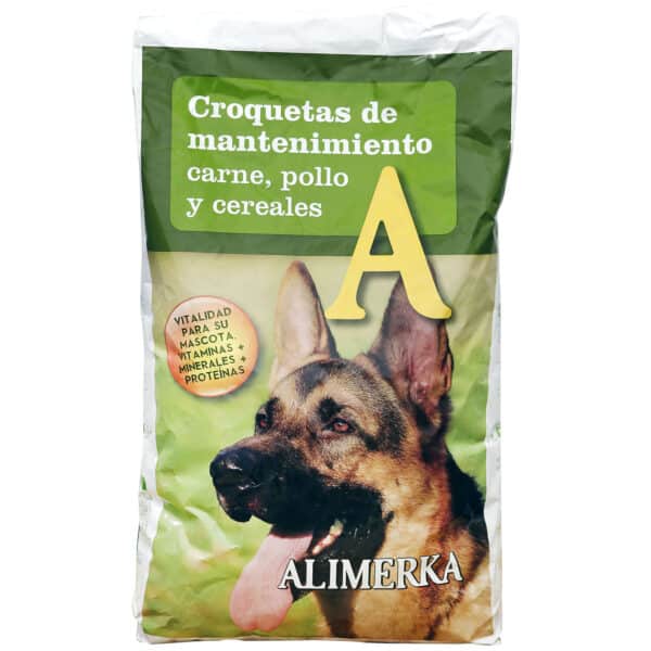 Alimento Perros C/Carne-Pollo-Cereales ALIMERKA Saco Plástico 10kg
