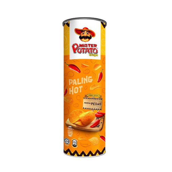 Papas MISTER POTATO Crisps Hot & Spicy Tubo 100g