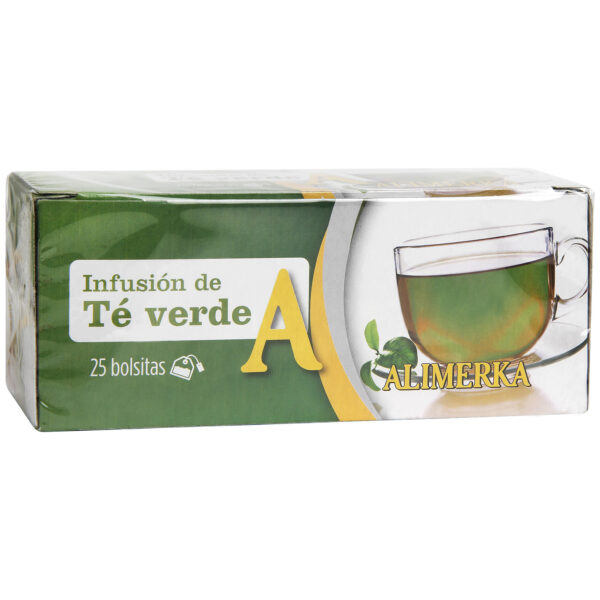 Té verde ALIMERKA paq.25 sobres/18U Caja