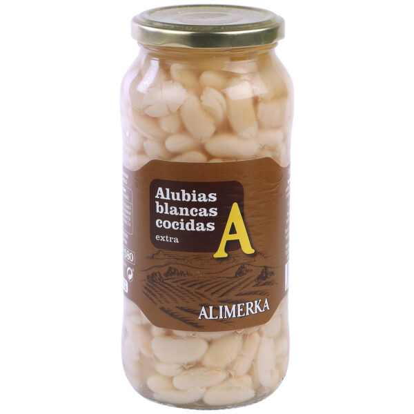 Alubia cocida ALIMERKA frasco 570g/12U Caja