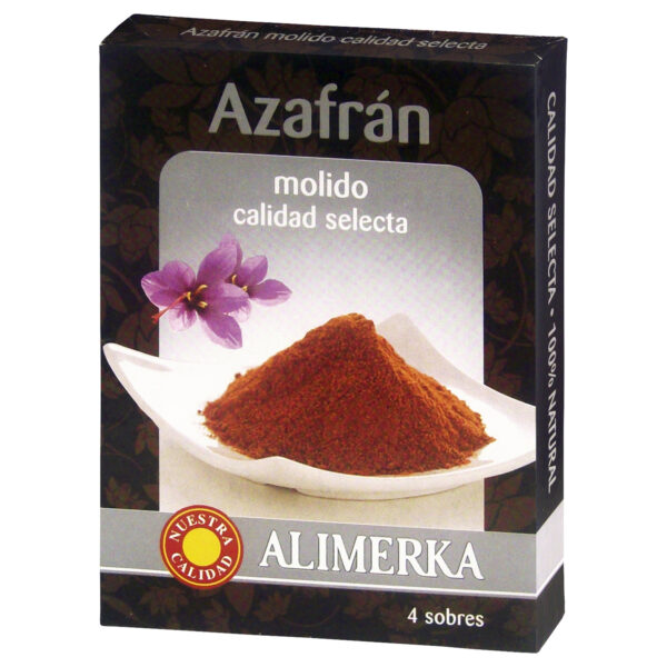 Azafrán molido ALIMERKA 4 Sobres 400mg/240U Caja