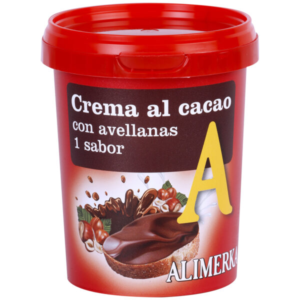 Crema cacao y avellana ALIMERKA 500g/6U Caja