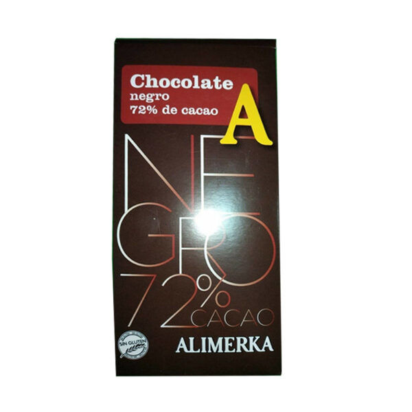 Chocolate negro 72% ALIMERKA 100g/20U Caja