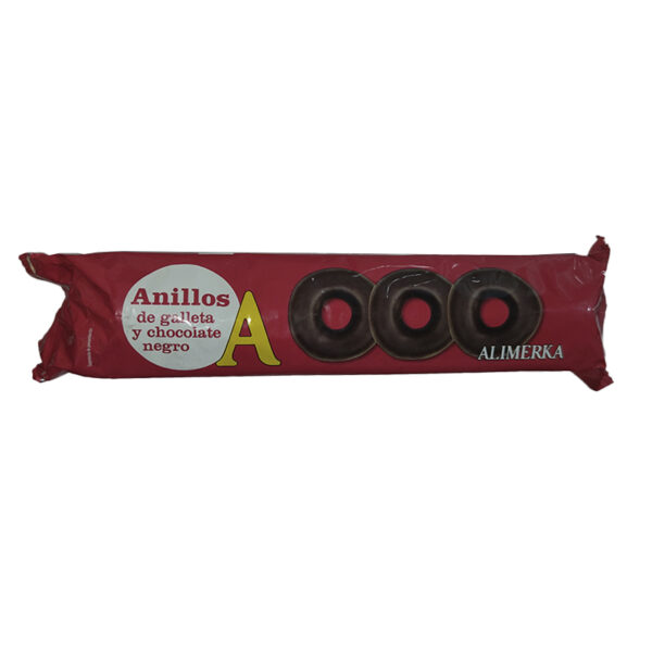 Anillos de Galleta y Chocolate Negro ALIMERKA 128g