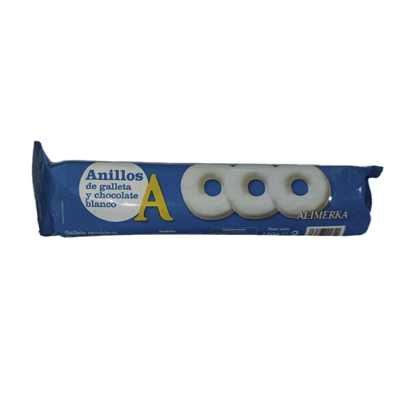 Anillos de Galleta y Chocolate Blanco ALIMERKA 128g
