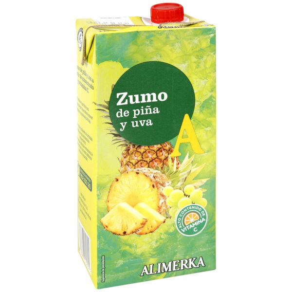 Zumo de Piña-Uva-Manzana ALIMERKA Brick 1L