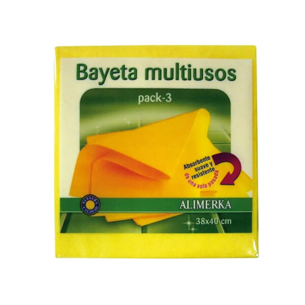 Bayeta Multiusos Amarilla ALIMERKA paq.3U