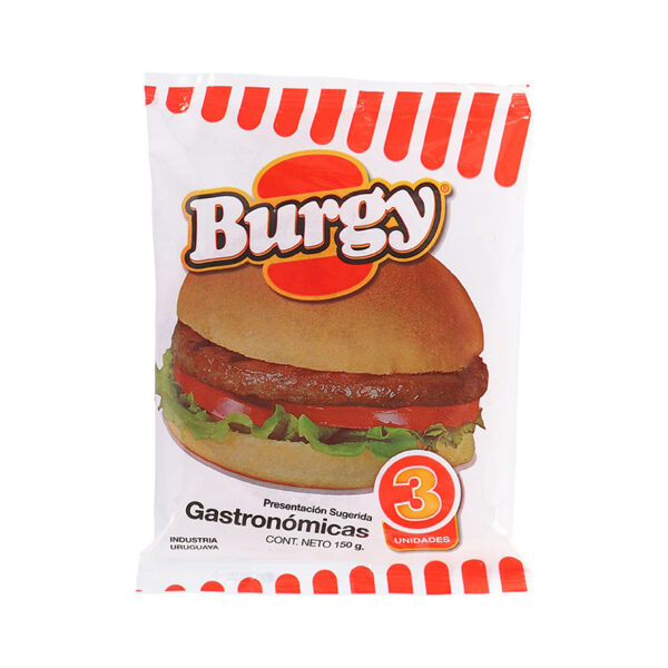 Hamburguesas de Res BURGY Pack 3ux50g