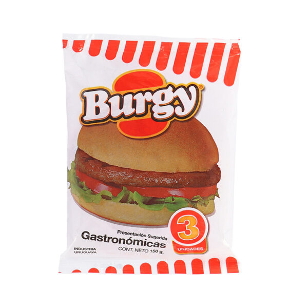 Hamburguesas de Res BURGY Gastronómica Congeladas 3ux50g