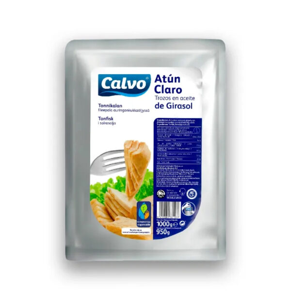 Atún Claro CALVO en Aceite Girasol Bolsa Flexible 1Kg