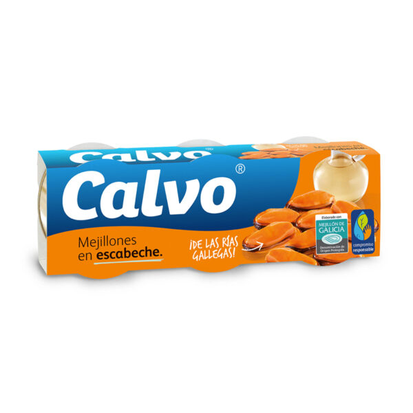 Mejillones en escabeche CALVO 3x80g