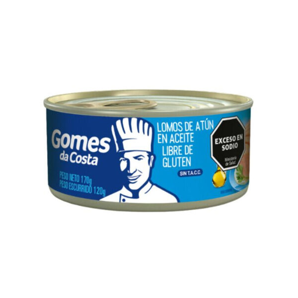 Atún Claro Entero en Aceite Vegetal GOMES DA COSTA 170g