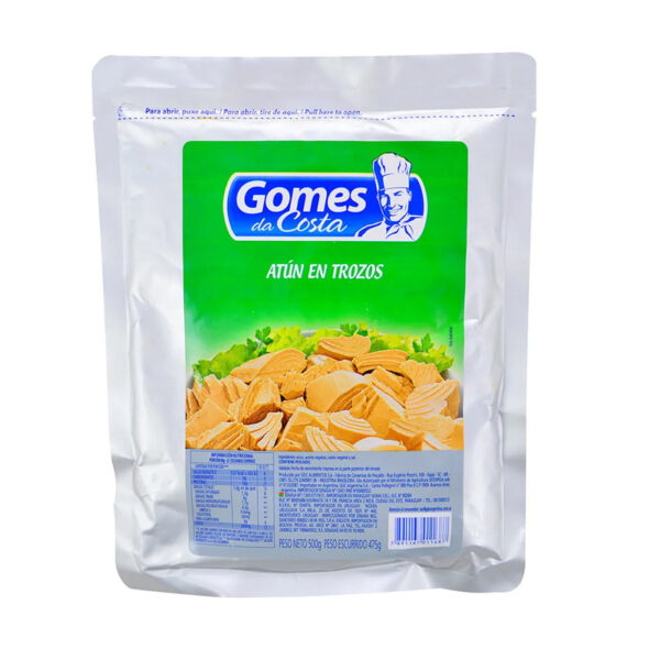 Atún Tiras en Aceite Vegetal Bolsa Flexible GOMES DA COSTA 500g