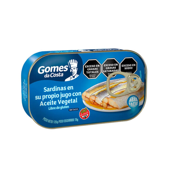 Sardinas en Aceite Vegetal GOMES DA COSTA 125g