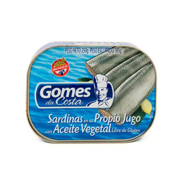 Sardinas en Aceite Vegetal GOMES DA COSTA 250g