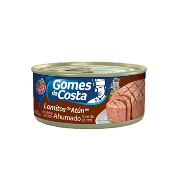 Atún Entero en Aceite Vegetal Sabor Ahumado GOMES DA COSTA 170g