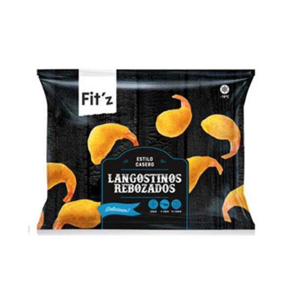 Colas de Gamba Rebozadas Precocidas Congeladas FIT'Z 10u/Paq. 200g