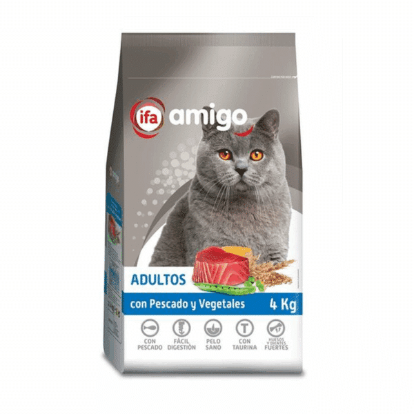 Alimento Gatos Pescado-Vegetales ALIMERKA Saco Plástico Zip 4kg