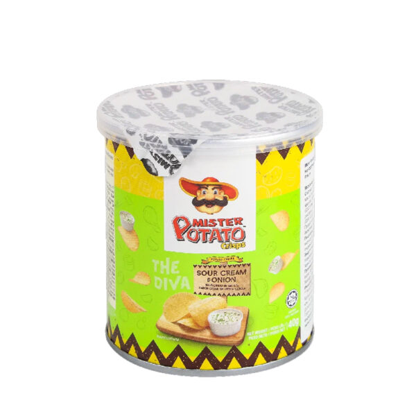 Papas Crisps Cebolla MISTER POTATO Tubo 40g